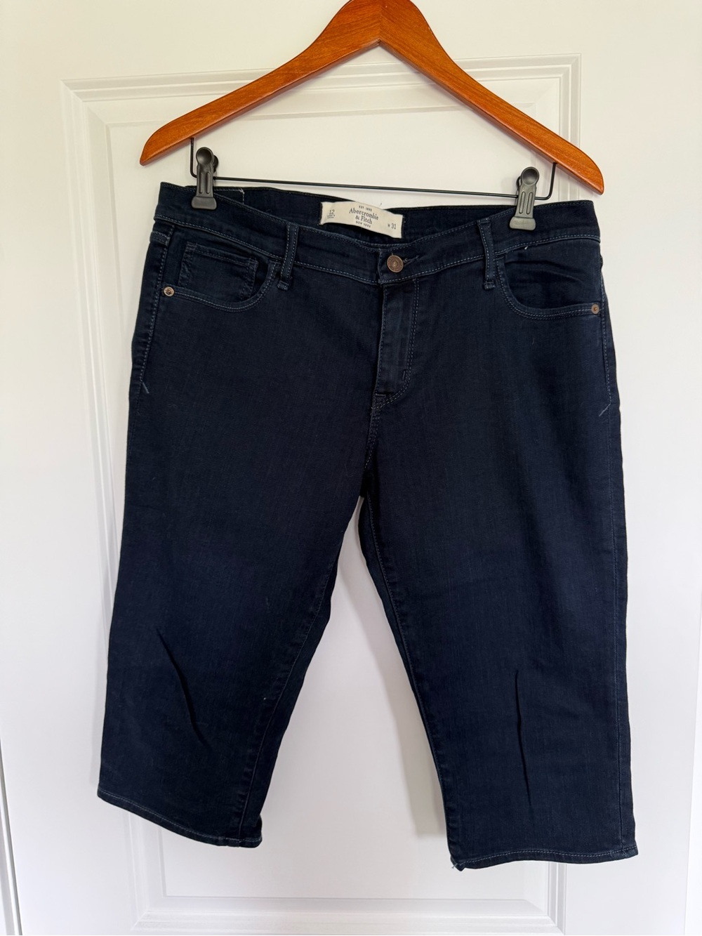 Abercrombie & Fitch Dark Navy Women’s Bermuda Shorts